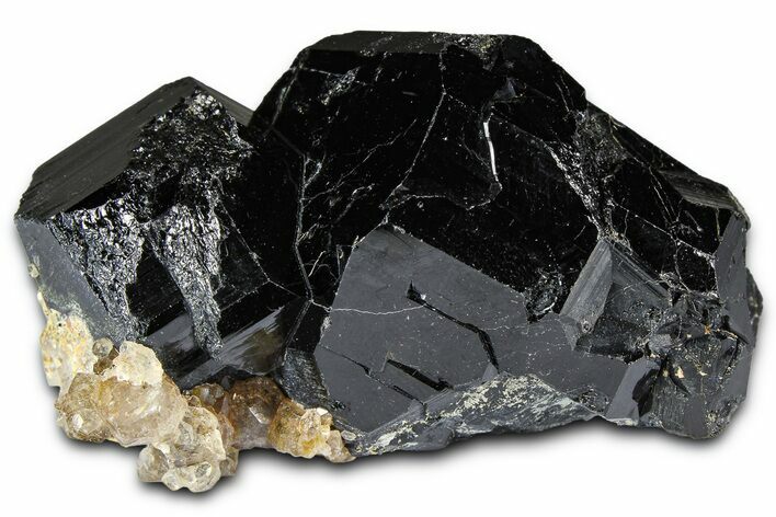 Black Tourmaline (Schorl) w/ Smoky Quartz - Namibia #361715
